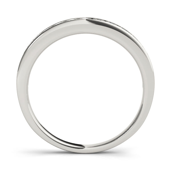 Channel Set Half Eternity Ring in Gold & Platinum