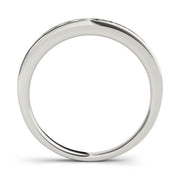 Channel Set Half Eternity Ring in Gold & Platinum