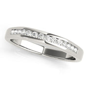 Channel Set Half Eternity Ring in Gold & Platinum