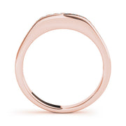 Channel Set Half Eternity Ring in Gold & Platinum