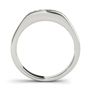 Channel Set Half Eternity Ring in Gold & Platinum