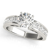 Iconic Fancy Shape Princess Diamond Engagement Ring in 10K/14K gold and platinum with certified lab-grown or natural diamonds