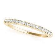 Prong Set Half Eternity Ring in 10K/14K gold and platinum with certified lab-grown or natural diamonds