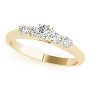 Bespoke Prong-Set Round Diamond Engagement Ring in 10K/14K gold and platinum with certified lab-grown or natural diamonds