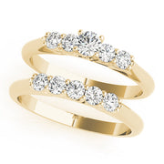 Bespoke Prong-Set Round Diamond Engagement Ring in 10K/14K gold and platinum with certified lab-grown or natural diamonds