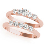 Bespoke Prong-Set Round Diamond Engagement Ring in 10K/14K gold and platinum with certified lab-grown or natural diamonds