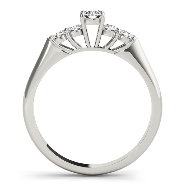 Bespoke Prong-Set Round Diamond Engagement Ring in 10K/14K gold and platinum with certified lab-grown or natural diamonds