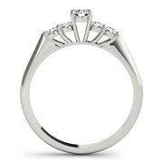 Bespoke Prong-Set Round Diamond Engagement Ring in 10K/14K gold and platinum with certified lab-grown or natural diamonds