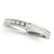 Channel Set Half Eternity Ring in Gold & Platinum