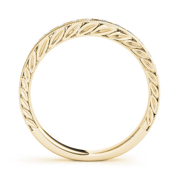 Channel Set Half Eternity Ring in Gold & Platinum