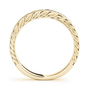 Channel Set Half Eternity Ring in Gold & Platinum