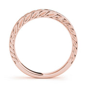 Channel Set Half Eternity Ring in Gold & Platinum