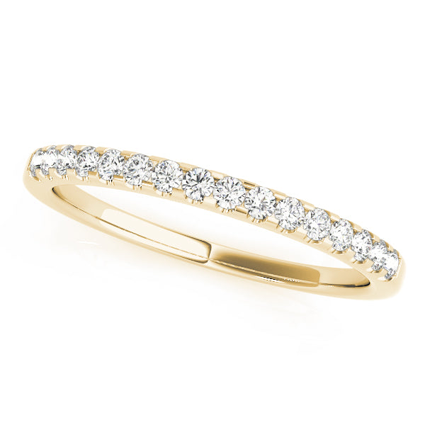 Shared Prong Half Eternity Ring in 10K/14K gold and platinum with certified lab-grown or natural diamonds