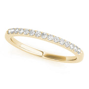 Shared Prong Wedding Half Eternity Ring in 10K/14K gold and platinum with certified lab-grown or natural diamonds