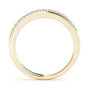 Prong Set Half Eternity Ring in Gold & Platinum