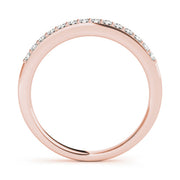Prong Set Half Eternity Ring in Gold & Platinum