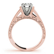 Timeless Solitaires Round Diamond Engagement Ring in 10K/14K gold and platinum with certified lab-grown or natural diamonds