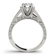 Timeless Solitaires Round Diamond Engagement Ring in 10K/14K gold and platinum with certified lab-grown or natural diamonds