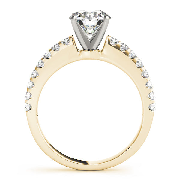 Splendid Prong-Set Round Diamond Engagement Ring in 10K/14K gold and platinum with certified lab-grown or natural diamonds