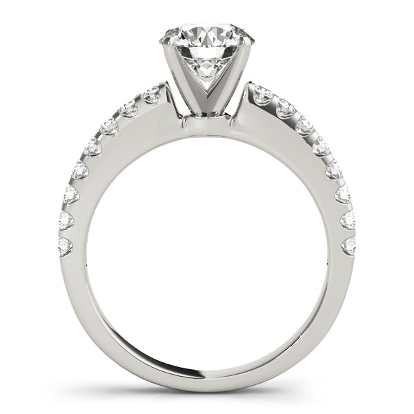 Splendid Prong-Set Round Diamond Engagement Ring in 10K/14K gold and platinum with certified lab-grown or natural diamonds