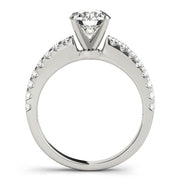 Splendid Prong-Set Round Diamond Engagement Ring in 10K/14K gold and platinum with certified lab-grown or natural diamonds