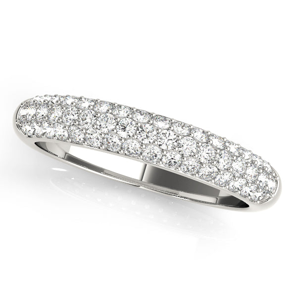 PavÃ£Â© Set Half Eternity Ring in Gold & Platinum