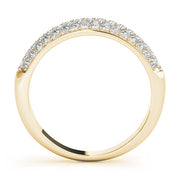PavÃ£Â© Set Half Eternity Ring in Gold & Platinum