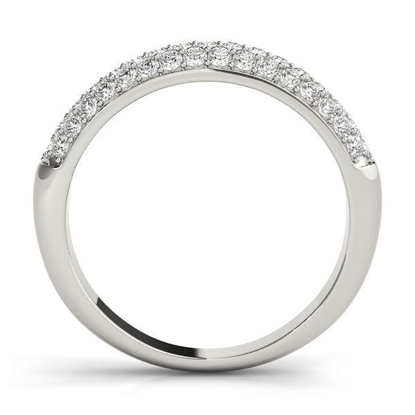 PavÃ£Â© Set Half Eternity Ring in Gold & Platinum