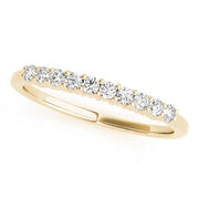 Shared Prong Half Eternity Ring in 10K/14K gold and platinum with certified lab-grown or natural diamonds