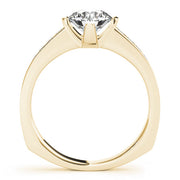 Cherished Channel-Set Round Diamond Engagement Ring in 10K/14K gold and platinum with certified lab-grown or natural diamonds