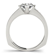 Cherished Channel-Set Round Diamond Engagement Ring in 10K/14K gold and platinum with certified lab-grown or natural diamonds