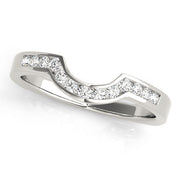 Channel Set Half Eternity Ring in Gold & Platinum