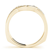 Channel Set Half Eternity Ring in Gold & Platinum