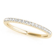 Shared Prong Diamond Half Eternity Ring in 10K/14K gold and platinum with certified lab-grown or natural diamonds