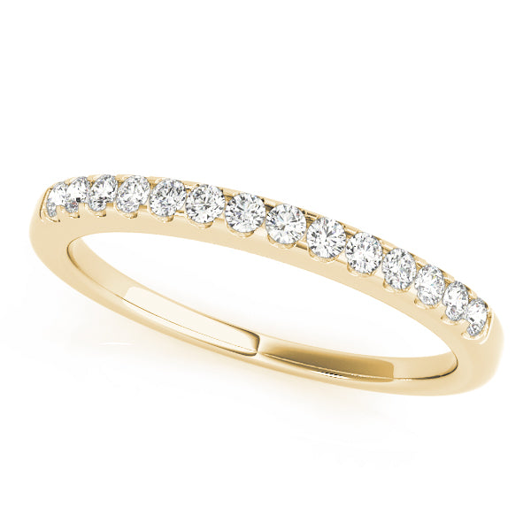 Prong Set Half Eternity Ring in 10K/14K gold and platinum with certified lab-grown or natural diamonds