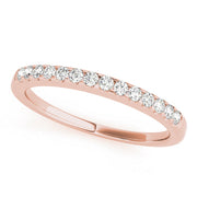 Prong Set Half Eternity Ring in Gold & Platinum