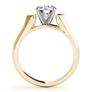 Heirloom Solitaires Round Diamond Engagement Ring in 10K/14K gold and platinum with certified lab-grown or natural diamonds