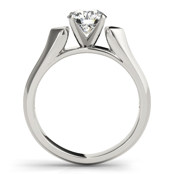Heirloom Solitaires Round Diamond Engagement Ring in 10K/14K gold and platinum with certified lab-grown or natural diamonds