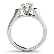 Heirloom Solitaires Round Diamond Engagement Ring in 10K/14K gold and platinum with certified lab-grown or natural diamonds