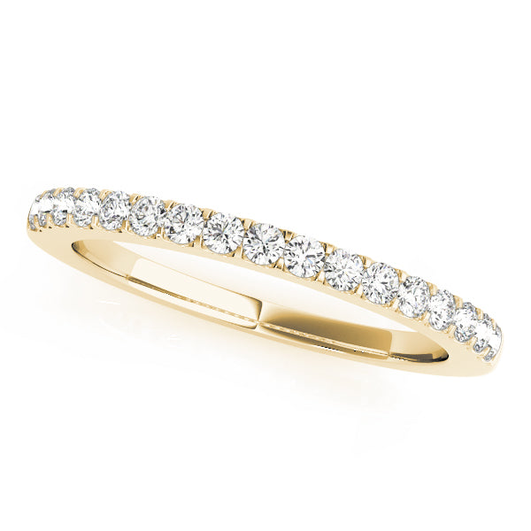 Shared Prong Half Eternity Ring in 10K/14K gold and platinum with certified lab-grown or natural diamonds