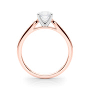 Artisan Channel-Set Round Diamond Engagement Ring in 10K/14K gold and platinum with certified lab-grown or natural diamonds