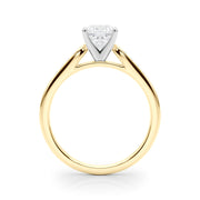 Artisan Channel-Set Round Diamond Engagement Ring in 10K/14K gold and platinum with certified lab-grown or natural diamonds