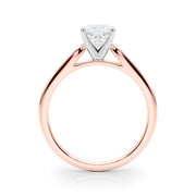 Artisan Channel-Set Round Diamond Engagement Ring in 10K/14K gold and platinum with certified lab-grown or natural diamonds
