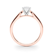 Artisan Channel-Set Round Diamond Engagement Ring in 10K/14K gold and platinum with certified lab-grown or natural diamonds