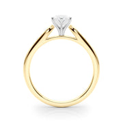 Artisan Channel-Set Round Diamond Engagement Ring in 10K/14K gold and platinum with certified lab-grown or natural diamonds