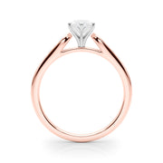 Artisan Channel-Set Round Diamond Engagement Ring in 10K/14K gold and platinum with certified lab-grown or natural diamonds
