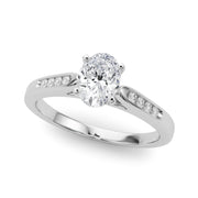 Artisan Channel-Set Round Diamond Engagement Ring in 10K/14K gold and platinum with certified lab-grown or natural diamonds
