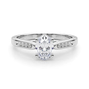 Artisan Channel-Set Round Diamond Engagement Ring in 10K/14K gold and platinum with certified lab-grown or natural diamonds