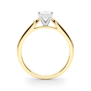 Artisan Channel-Set Round Diamond Engagement Ring in 10K/14K gold and platinum with certified lab-grown or natural diamonds