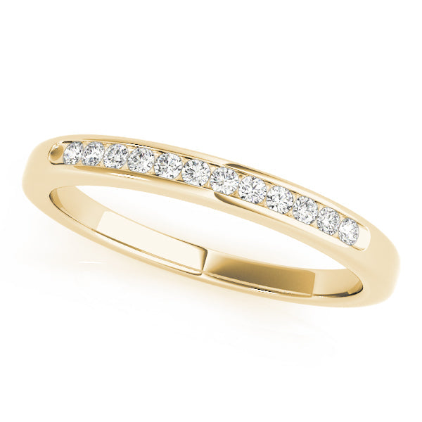 Channel Set Half Eternity Ring in 10K/14K gold and platinum with certified lab-grown or natural diamonds